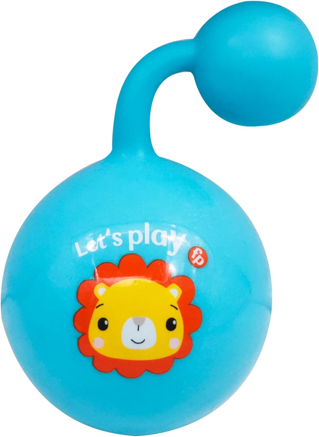 Fisher-Price Baby Rattle Ball in bright colors with textured surface for infants to shake and grasp, promoting sensory development. Main image
