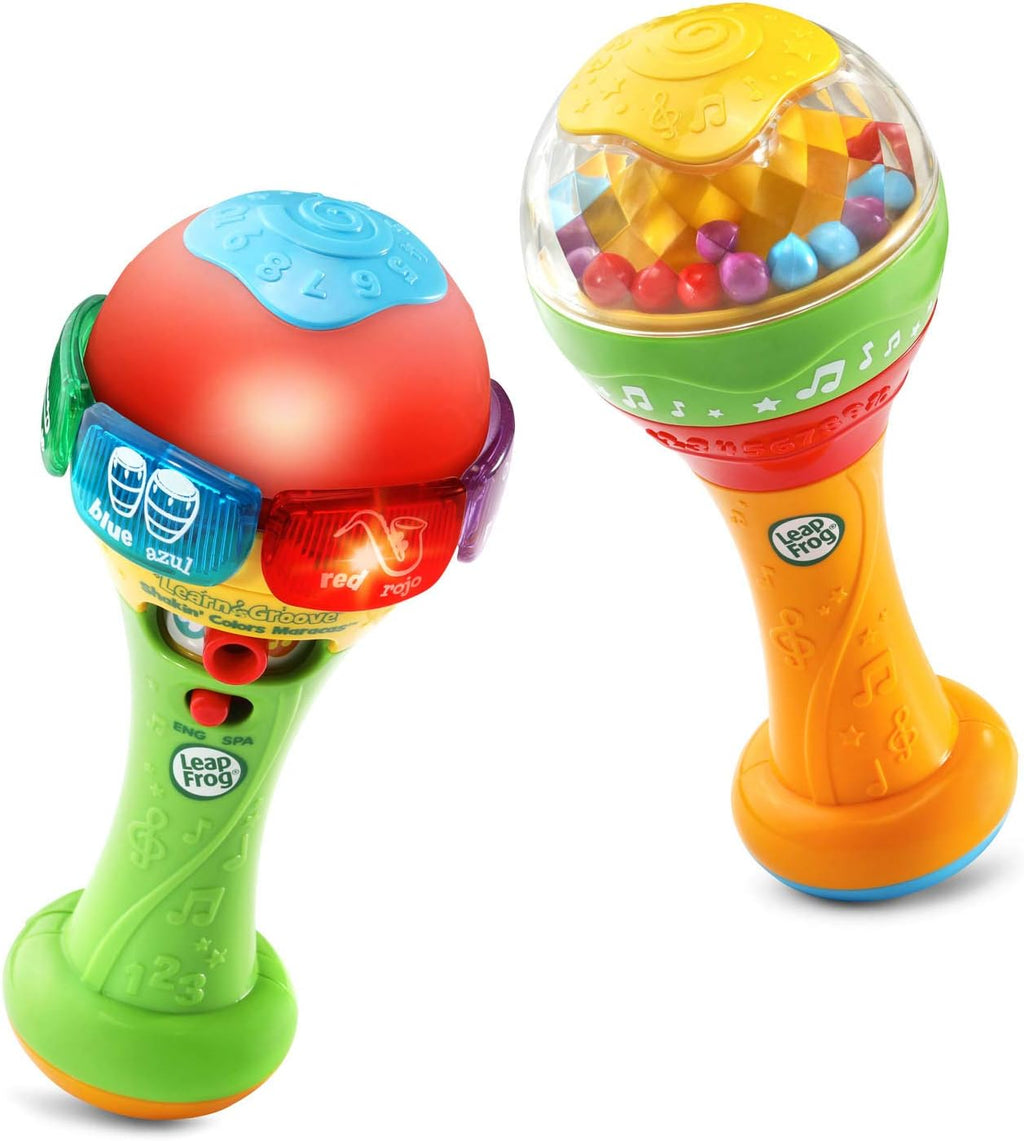 Vtech Leapfrog Learn & Groove Shakin' Colors toy with colorful buttons and dancing figures for early childhood musical fun.