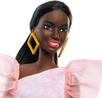 Barbie Fashionistas Doll with Tall Body & Black Hair in Low Ponytail