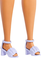 Barbie Fashionistas Doll  Wearing Minty Green Ruffled Gingham Dress