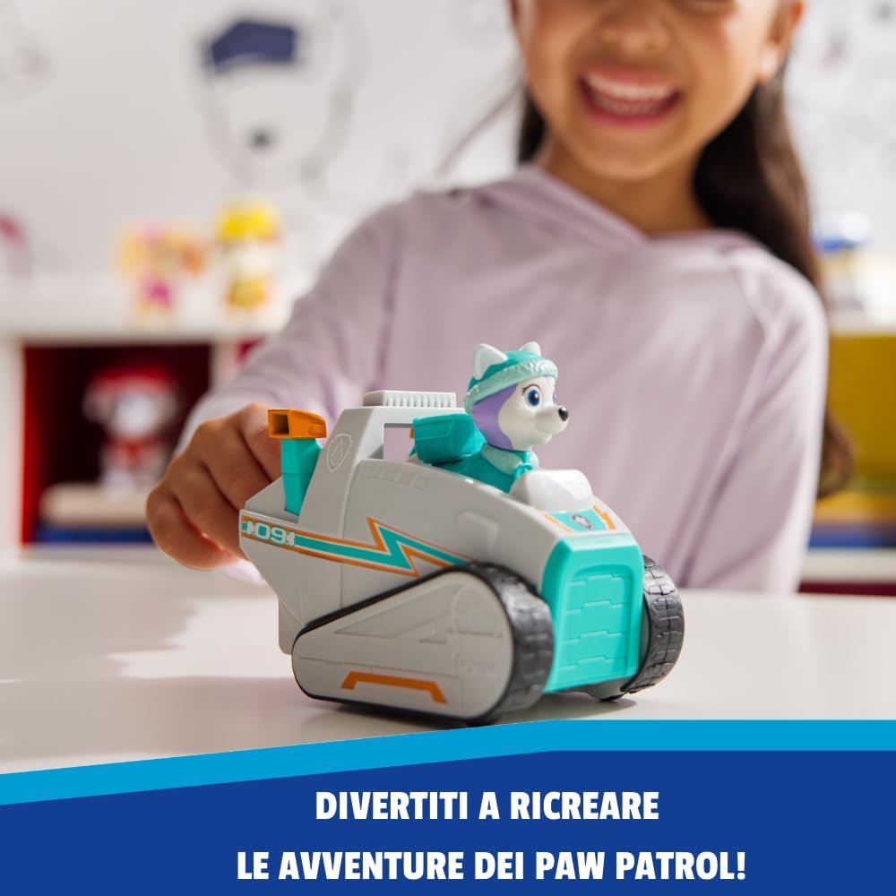 PAW PATROL, Snowmobile with Everest Toy Figure