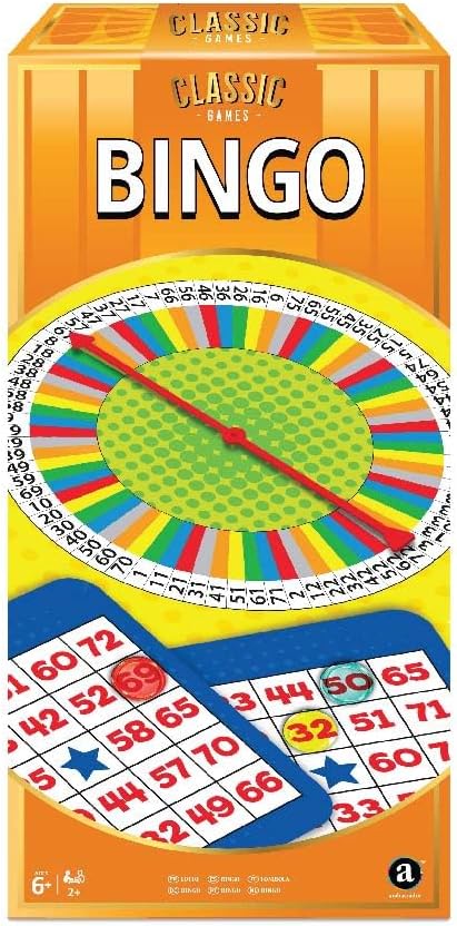 Playzokids Merchant Ambasodor Classic Bingo game with numbered cards and tokens, perfect for family fun and educational activities. Main image