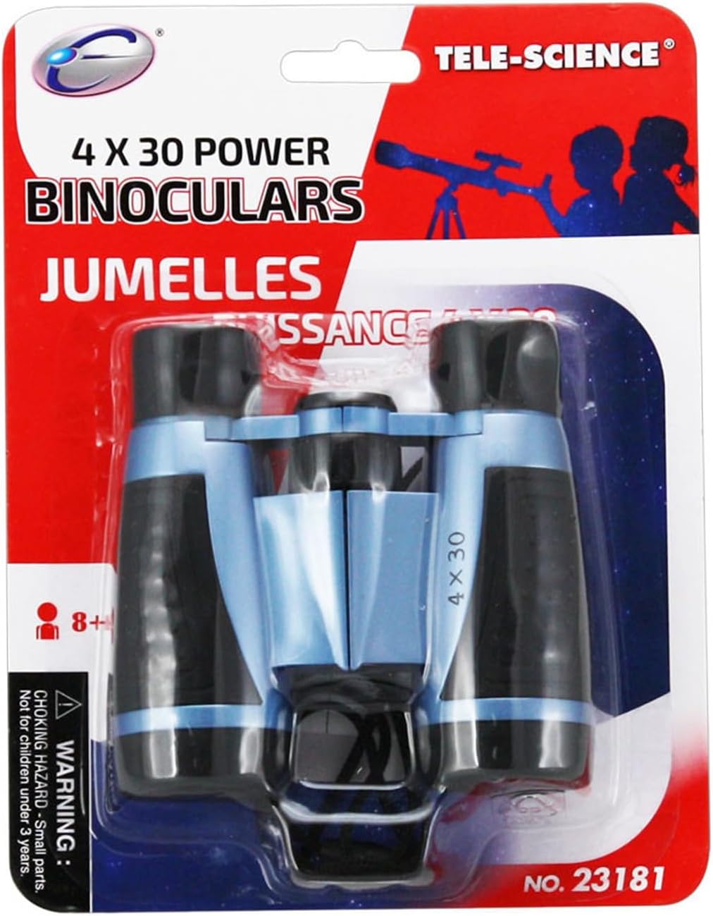 Playzokids Eastcolight 4x30 binoculars with black body and adjustable eyepieces, ideal for outdoor exploration. Main image