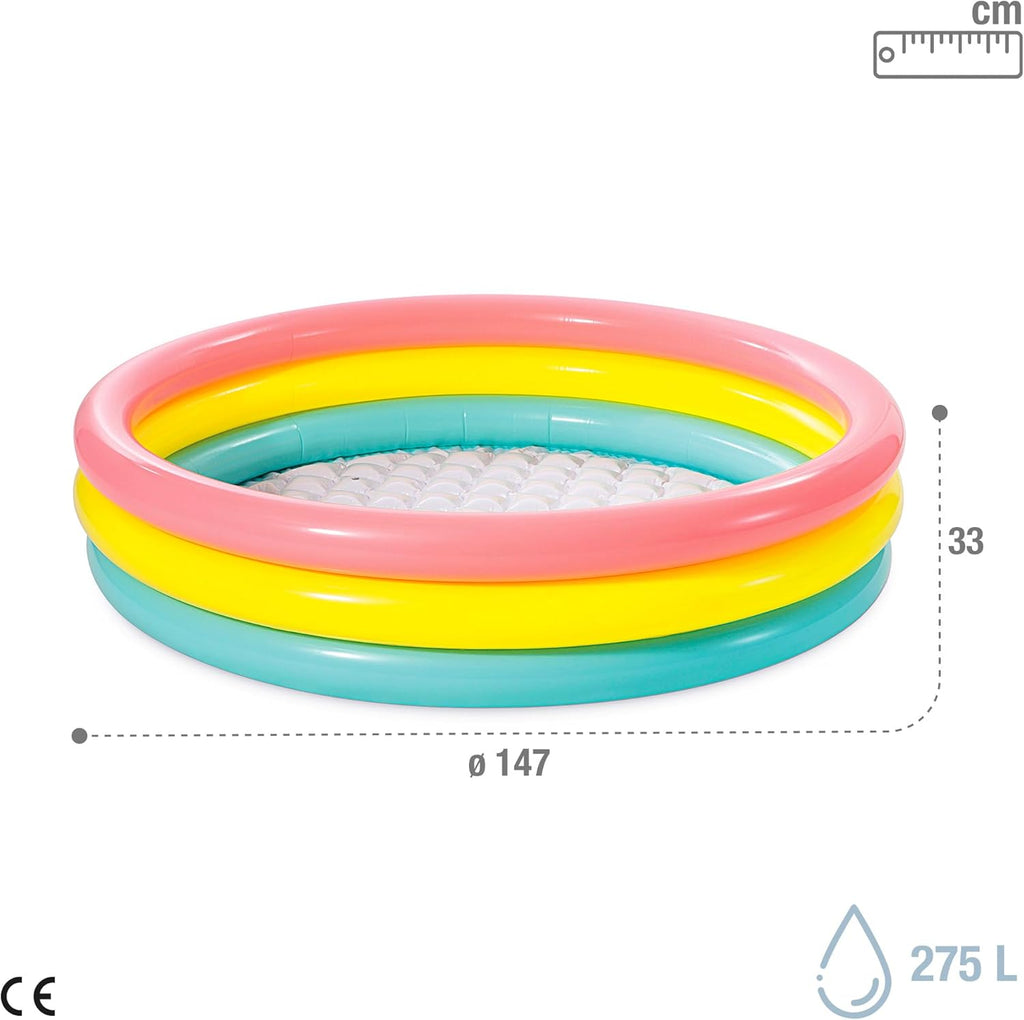Intex Sunset Glow Pool, Ages 2+ Multicolor, 147 x 33 cm