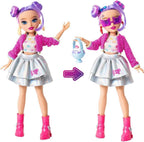 Playzokids Far Out Toys Glo-Up Girls Sadie jewelry, hair gems, face stickers, and accessories for fun fashion play.
