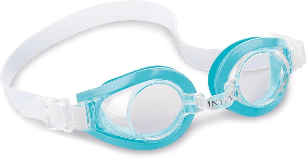 Playzokids Intex 55602 unisex children's purple goggles with adjustable strap, ideal for swimming and water activities.