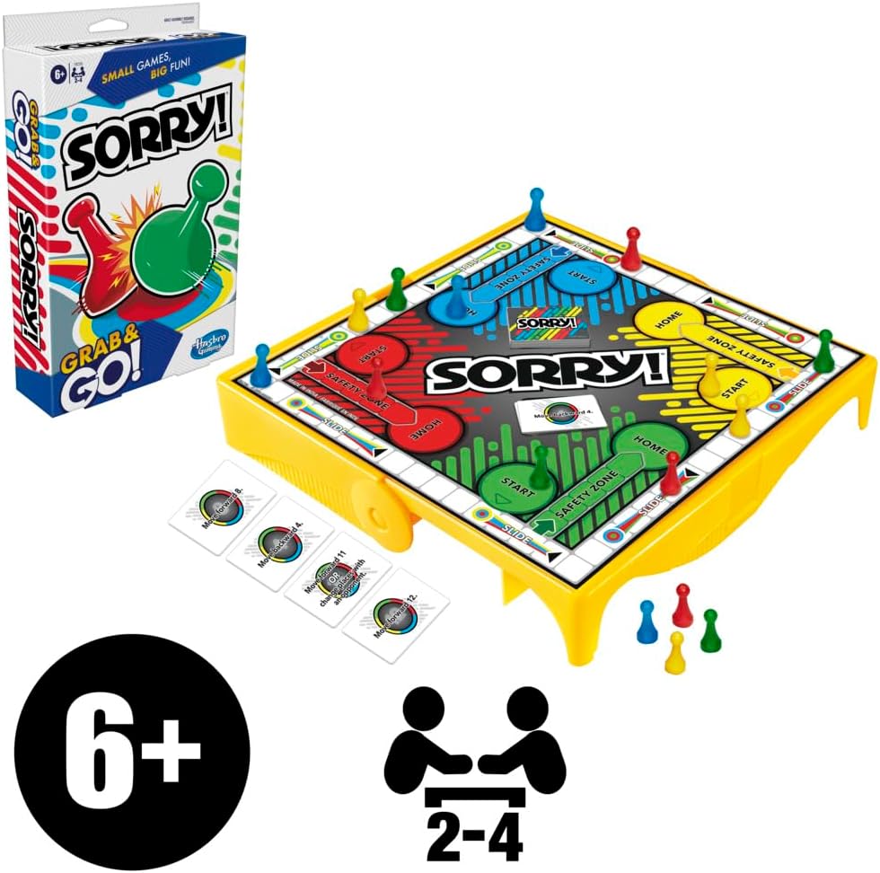 Sorry! Grab and Go Travel-Sized Board Game