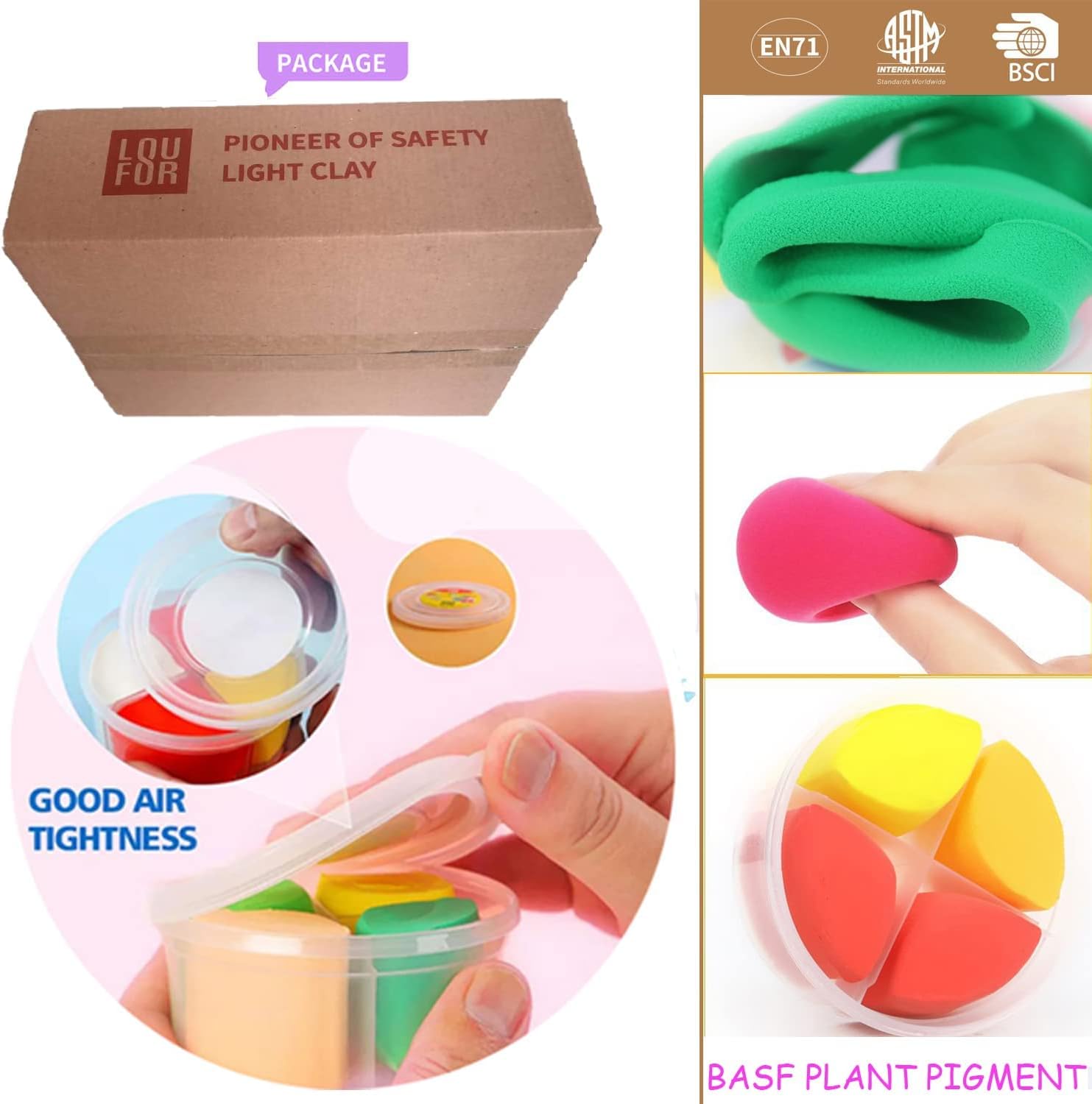 Air Dry Clay Kits - Little Gourment 12 Pcs Box Modeling Clay for Kids Secondary image
