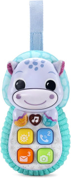VTech Baby Hello, Hippo! soft baby phone with colorful buttons and a friendly hippo design, ideal for early learning and play.