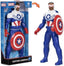 Marvel Captain America Mighty Hero Series action figure by Hasbro, featuring detailed costume and shield, in dynamic pose.