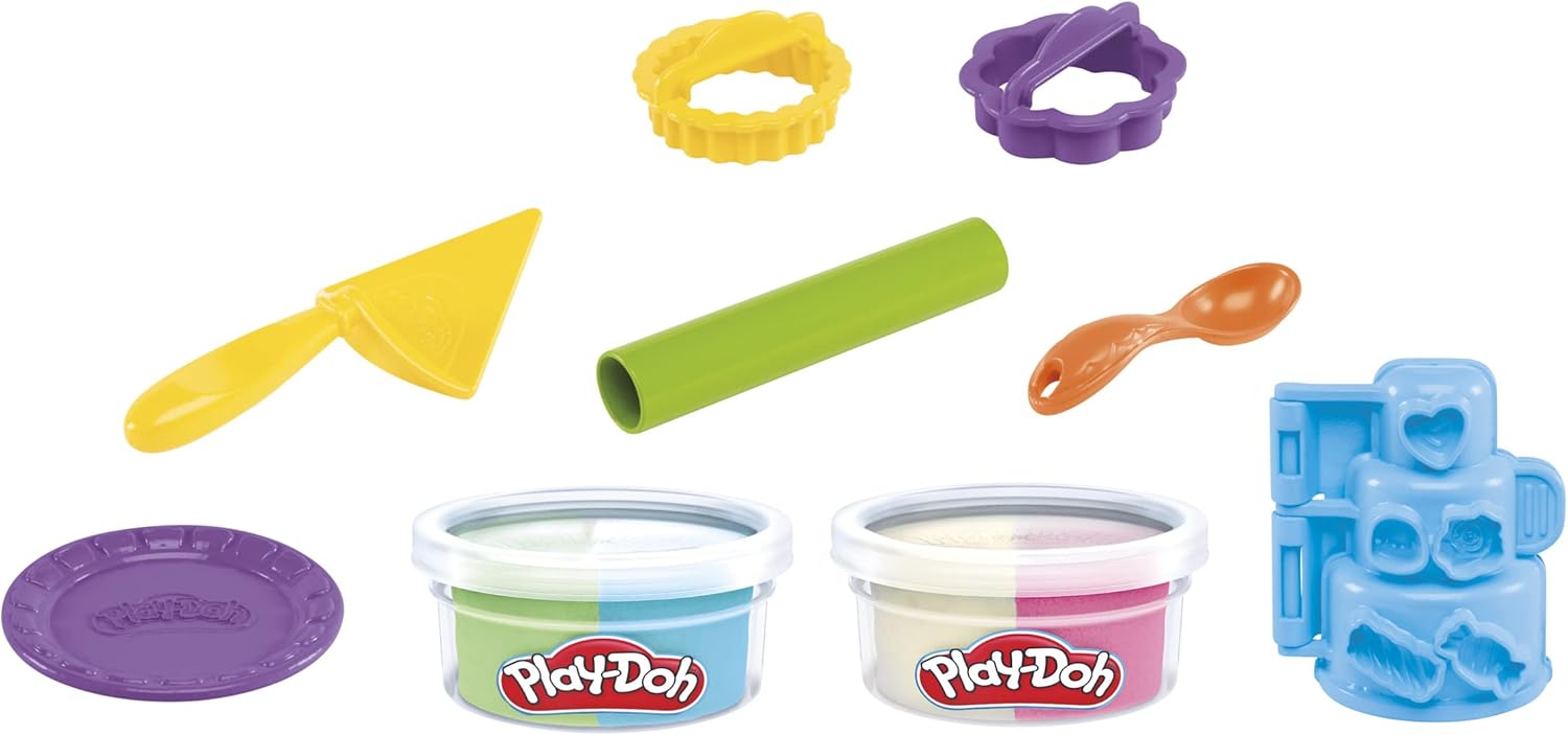 Play-Doh Kitchen Creations F4714 Small Tart Playset with 2 Tins