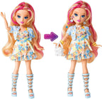 Playzokids GLO-UP Girls Tiffany Blonde Fashion Doll with jewelry, hair gems, accessories, face stickers, makeup, and nails.