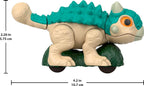 Jurassic World Ankylosaurus dinosaur figure with armored body and detailed scales, realistic design for collectors and kids.