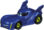 Carrera First DC Bat Wheels Race Track Set toy with colorful Batman-themed race cars and track pieces for kids.