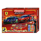 Carrera GO! Ferrari Power Racing toy set featuring a detailed Ferrari race car and track layout for kids' racing play