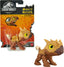 Jurassic World Mighty Biters Ankylosaurus toy dinosaur with detailed armored body and tail, realistic design for kids.