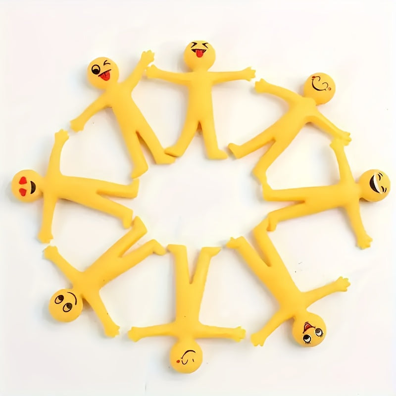 Stretchable yellow figure 20 by Creative Lala, flexible toy with detailed features, shown in a pose on a plain background.