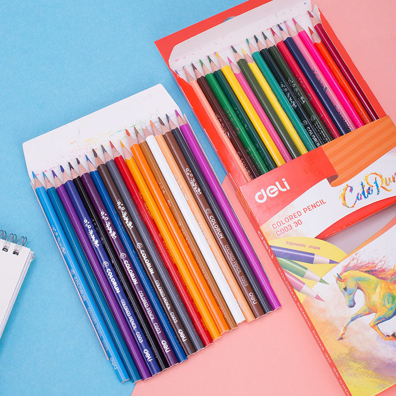 Set of 36 colorful Playzokids colored pencils arranged in a box, showcasing vibrant shades for drawing and coloring. Main image