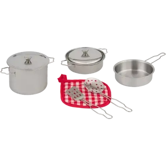 Metal Kitchen Play Set 8 Piece