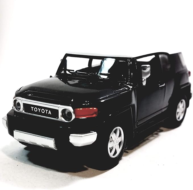 DIY Cast toy model car Toyota Xtreme 1:34 scale in assorted colors, detailed plastic miniature vehicle for collectors or hobbies.