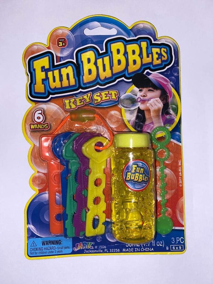 JARU Fun Bubbles key set with colorful bubble-shaped key covers and playful toy design for kids. Main image