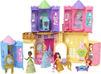 Mattel Disney Princess or Villains Tower Surprise small doll toy with colorful packaging and detailed character features.