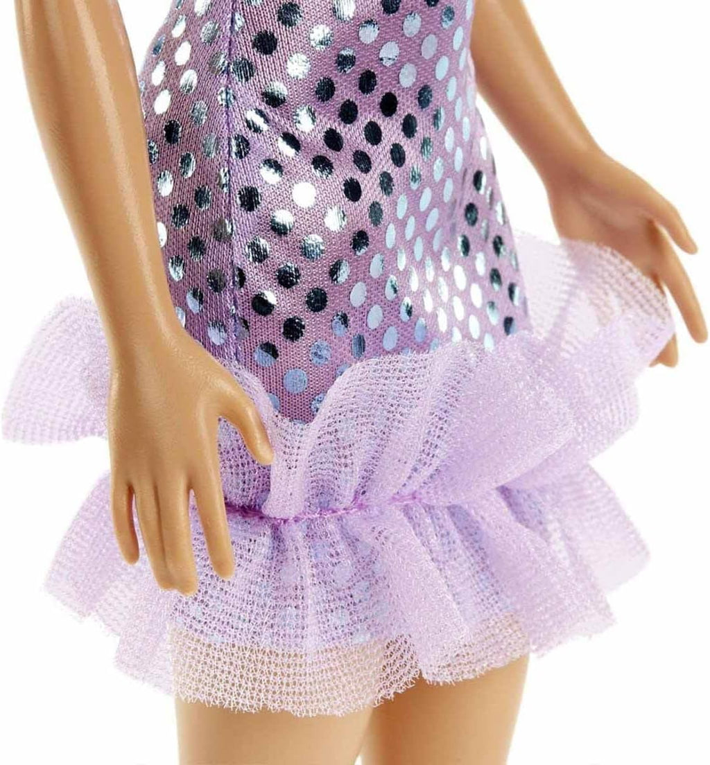 Barbie in A Purple Polka Dot Dress