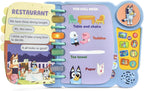 Vtech Bluey interactive children's book with colorful pages and Bluey character for educational and entertainment play.