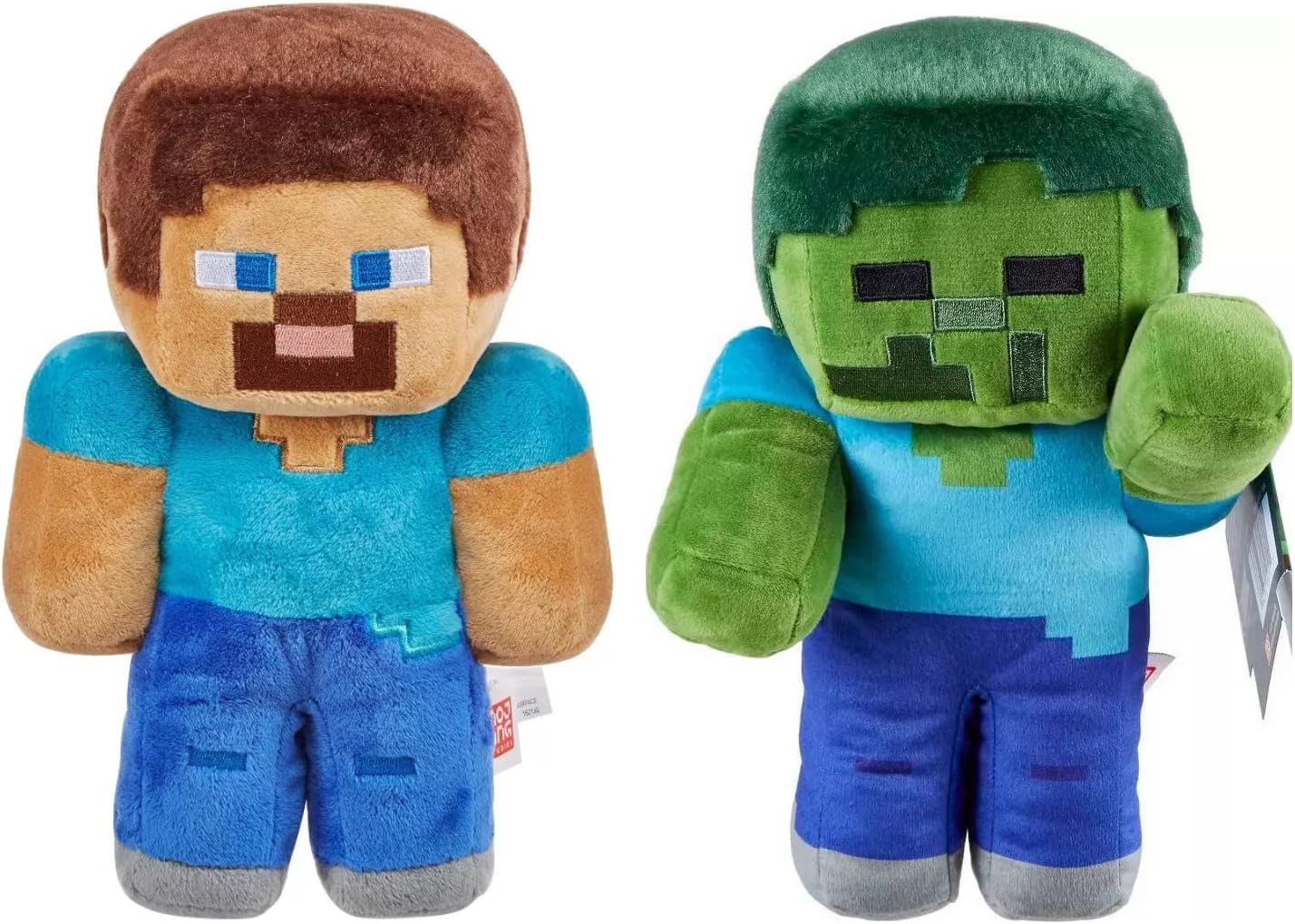 Mattel Minecraft plush toy, 8-inch soft stuffed figure inspired by the popular video game character. Main image