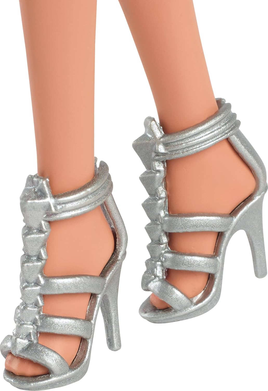 Barbie Fashionistas Doll Satiny Skirt, Silvery Necklace and Heels