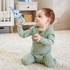 Vtech Baby Hello, Hippo! Soft Phone featuring a plush hippo shape with colorful buttons and a friendly face for infants.