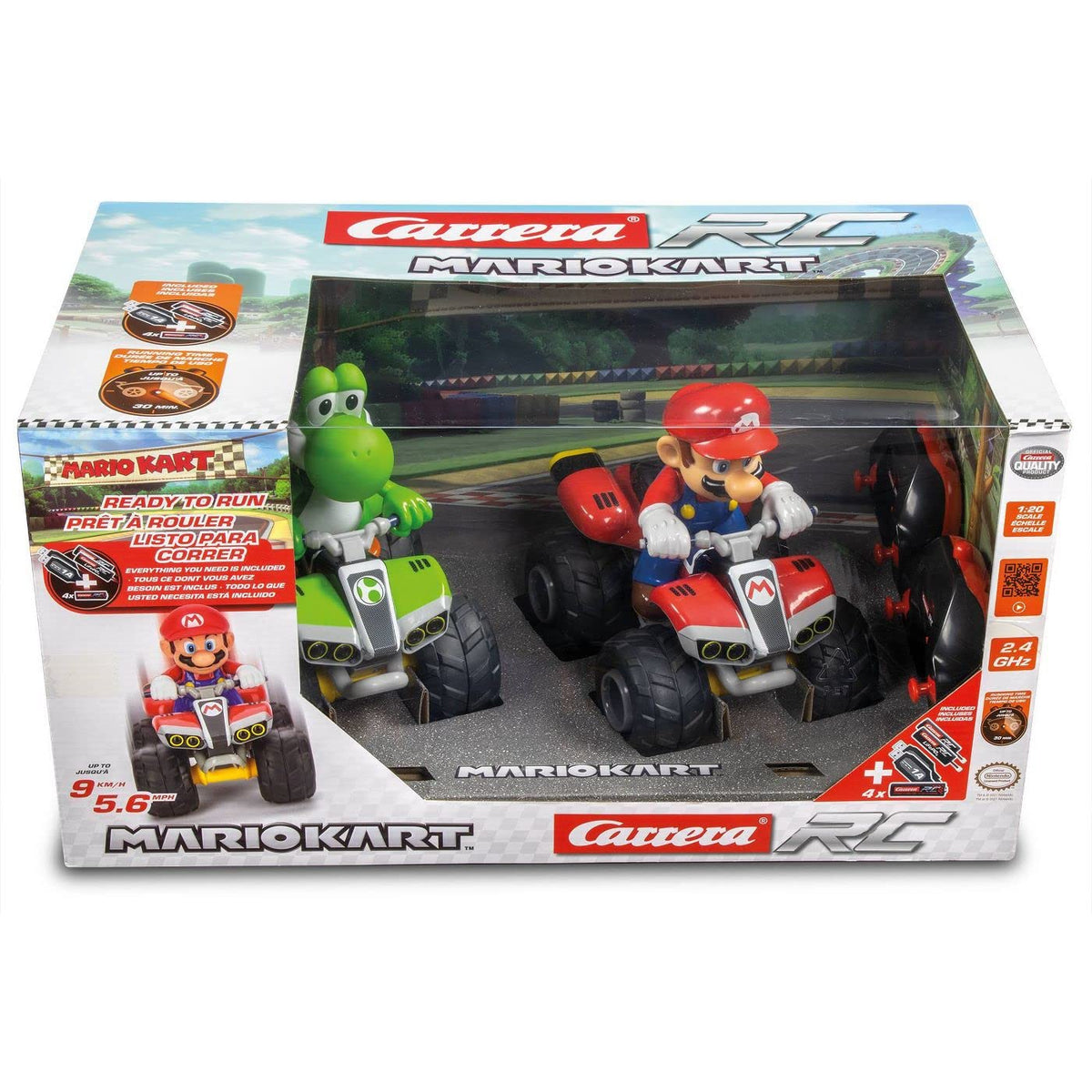 Carrera RC Mario Kart Yoshi and Mario Quad Twin Pack Main image