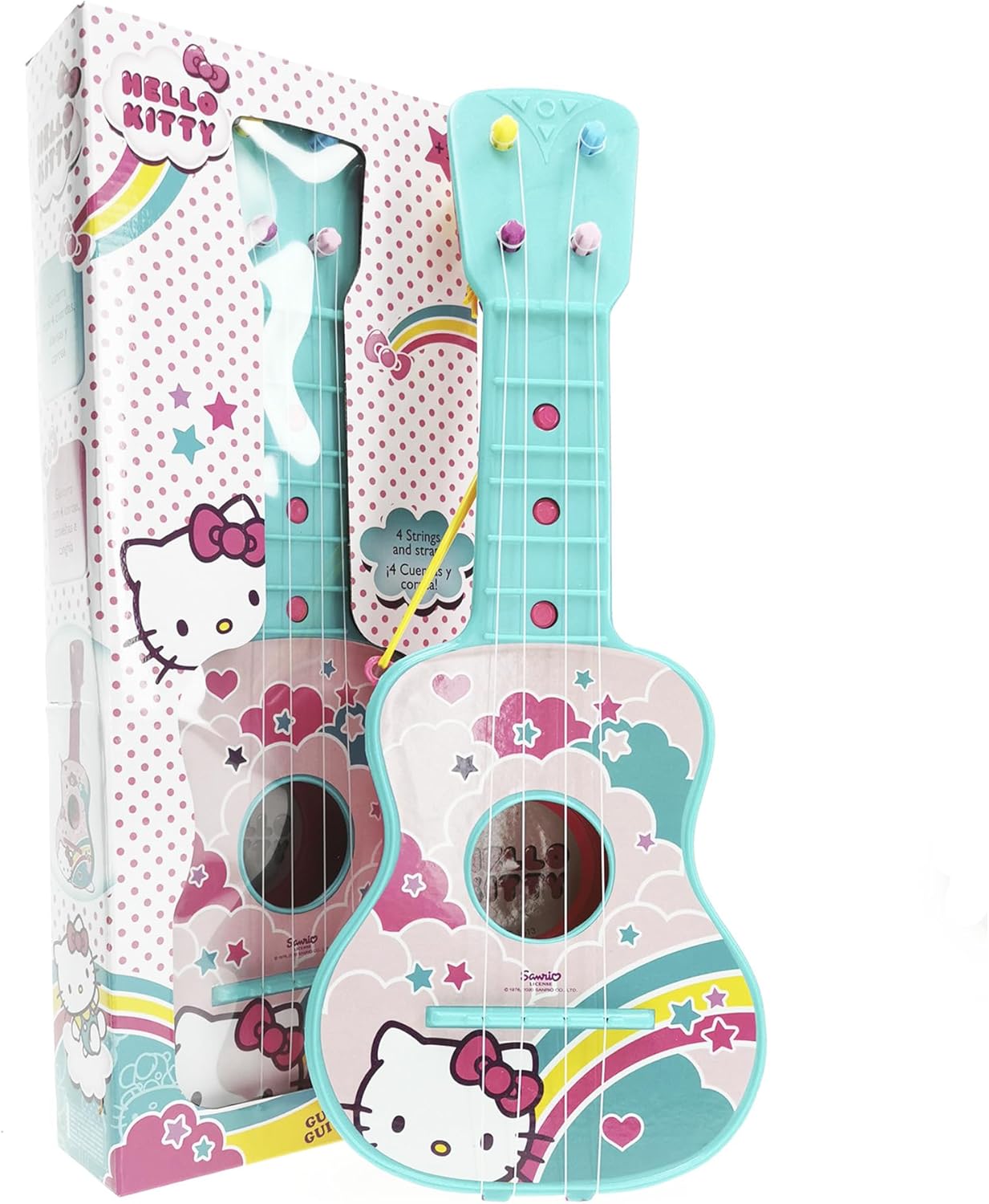 HELLO KITTY 4-STRING GUITAR Main image