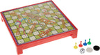 Playzokids Snakes & Ladders and 4-in-a-Row game bundle with colorful game boards and pieces for family fun.
