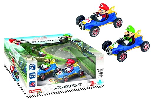 Carrera PULL N SPEED MARIO KART MACH8 TWINPACK