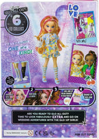 Playzokids Far Out Toys GLO-UP Girls Tiffany Blonde fashion doll with jewelry, hair gems, accessories, face stickers, makeup, and nails.