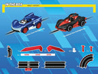 Carrera Sonic the Hedgehog race track with colorful tracks and racing cars, ideal for Sonic-themed slot car racing.