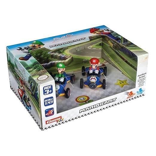 Carrera PULL N SPEED MARIO KART MACH8 TWINPACK