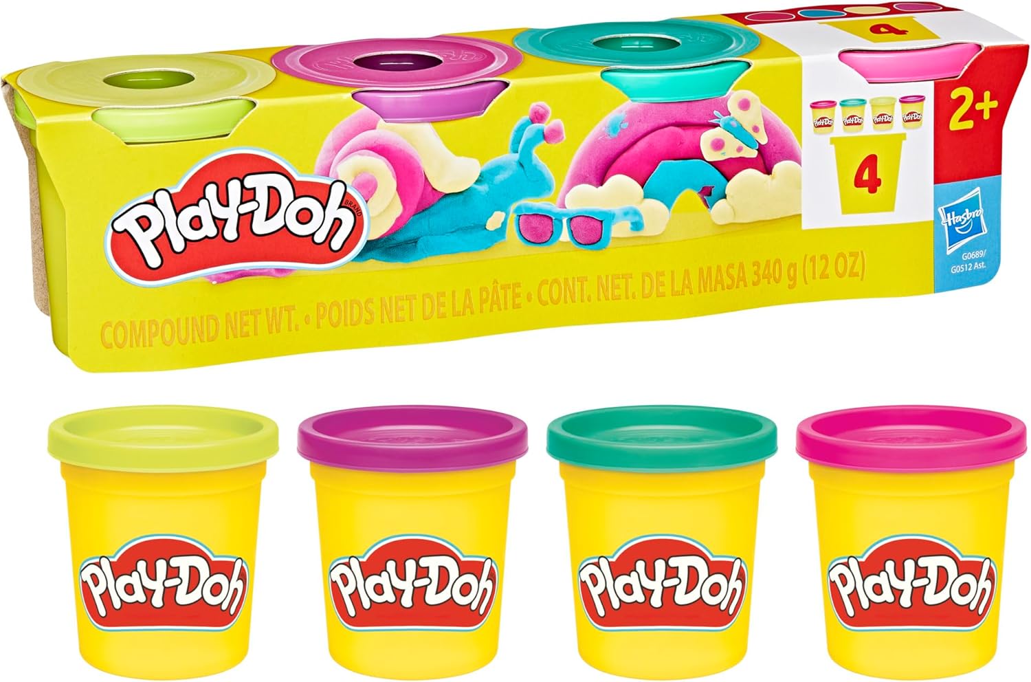 Play-Doh 4-Pack Classic Colour Set Main image