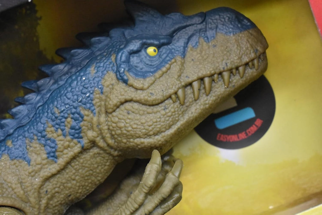 Jurassic World Allosaurus dinosaur figure with realistic details and pose, suitable for display or play
