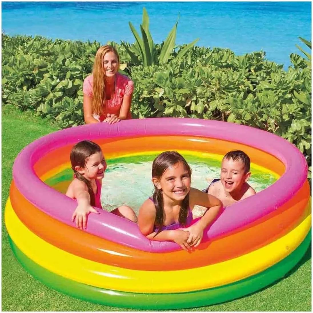 Intex Swimming Pool Inflatable Round 4 Rings Child Secondary image