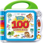 Vtech Leapfrog 100 Animals interactive book displaying colorful animal illustrations and buttons for educational play