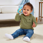 VTech Baby Hello, Hippo! Soft Phone toy with colorful buttons and a friendly hippo design for infants and toddlers