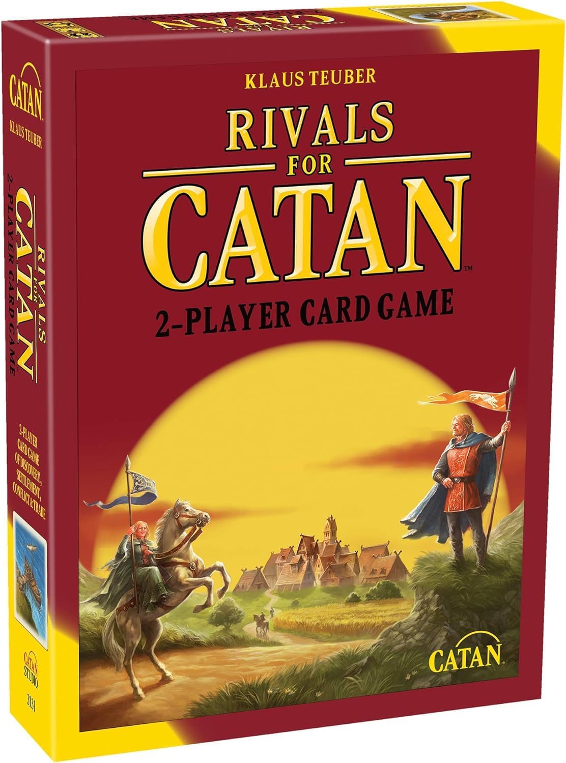 Catan Rivals board game by Playzokids showing game components and colorful artwork for ages 10+ and 2 players. Main image