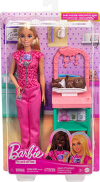 Barbie Baby Doctor Doll with Blonde Fashion Wearing Pink Scrubs