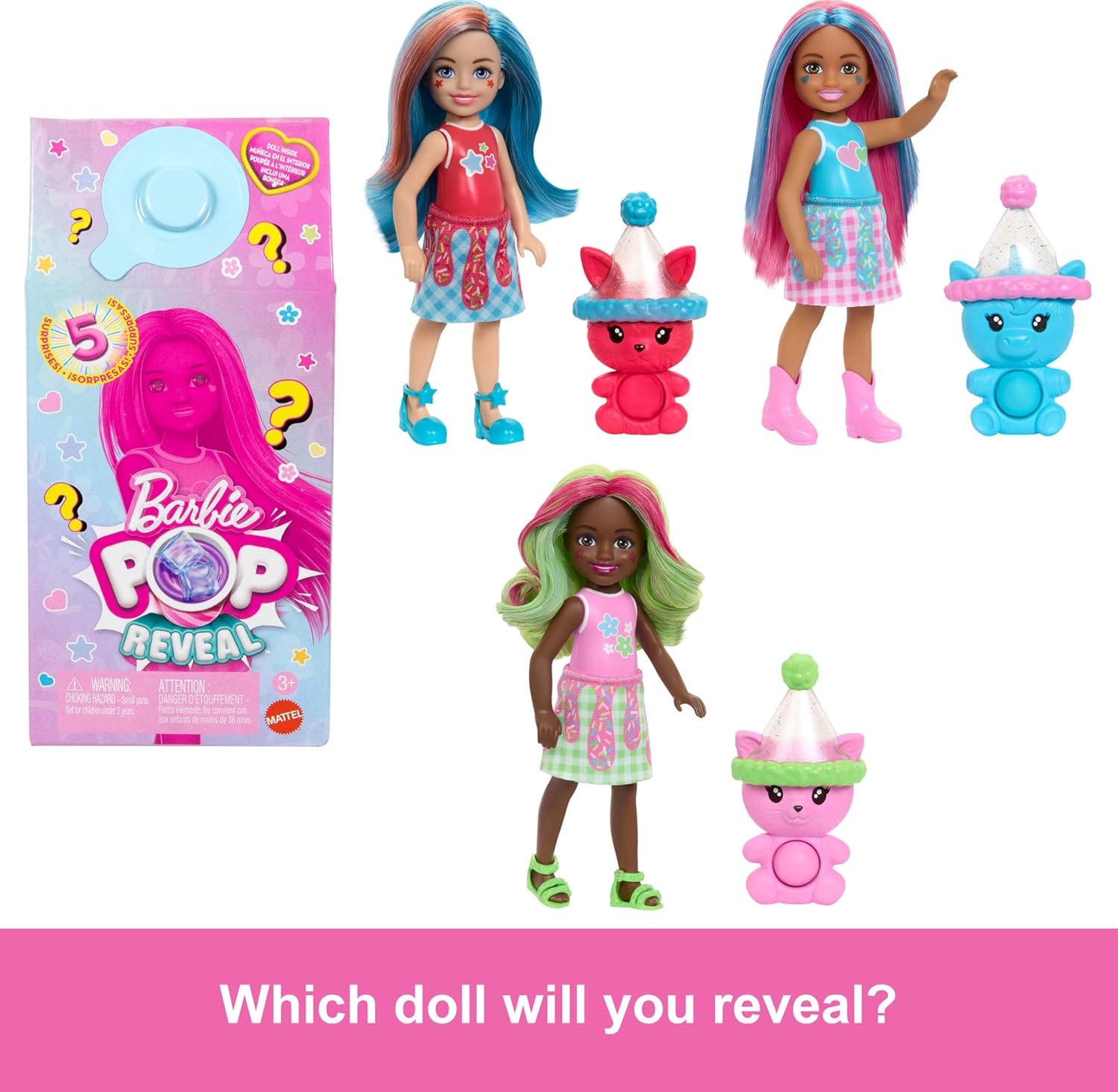 Barbie Pop Reveal Chelsea Doll Shakes