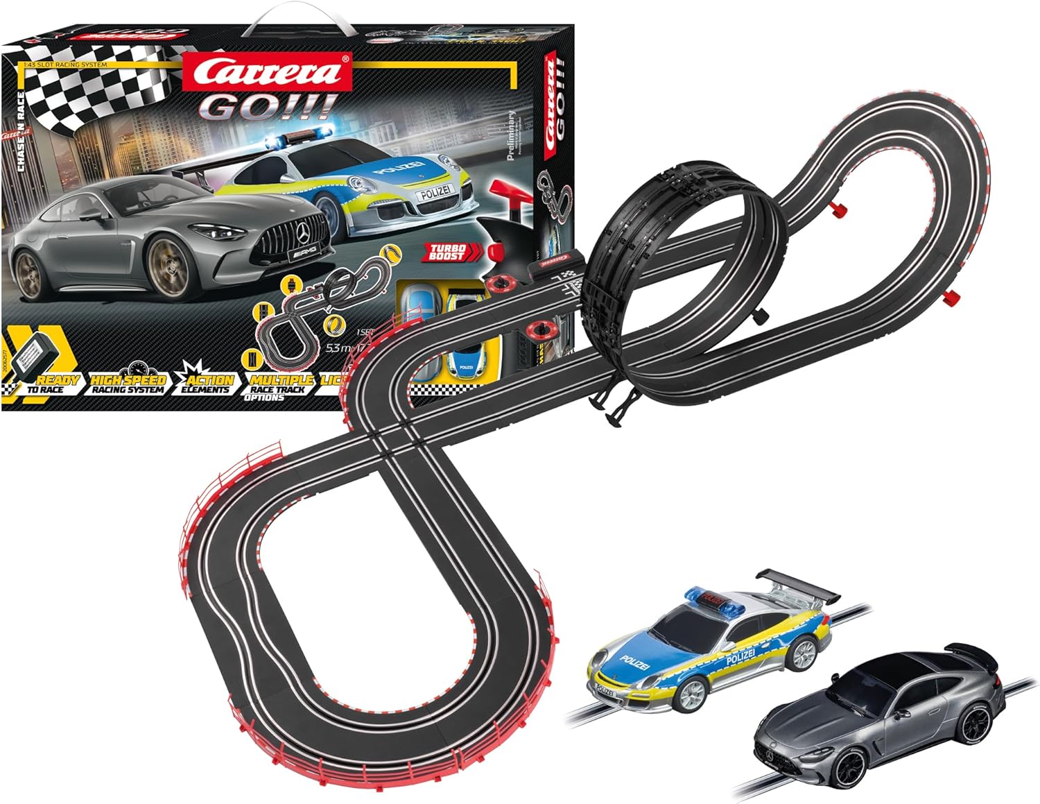 Carrera GO!!! Chase 'n Race Track Set Main image