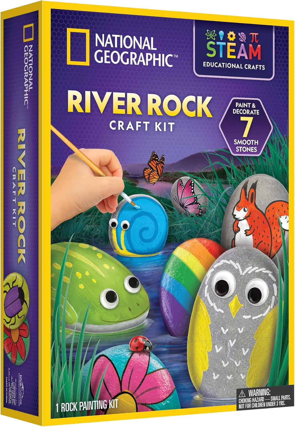 National Geographic River Rock Craft Kit, Multicolor, Small Secondary image