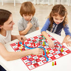 Ludo & Snake & Ladders Board Game Set for Kids & Adults
