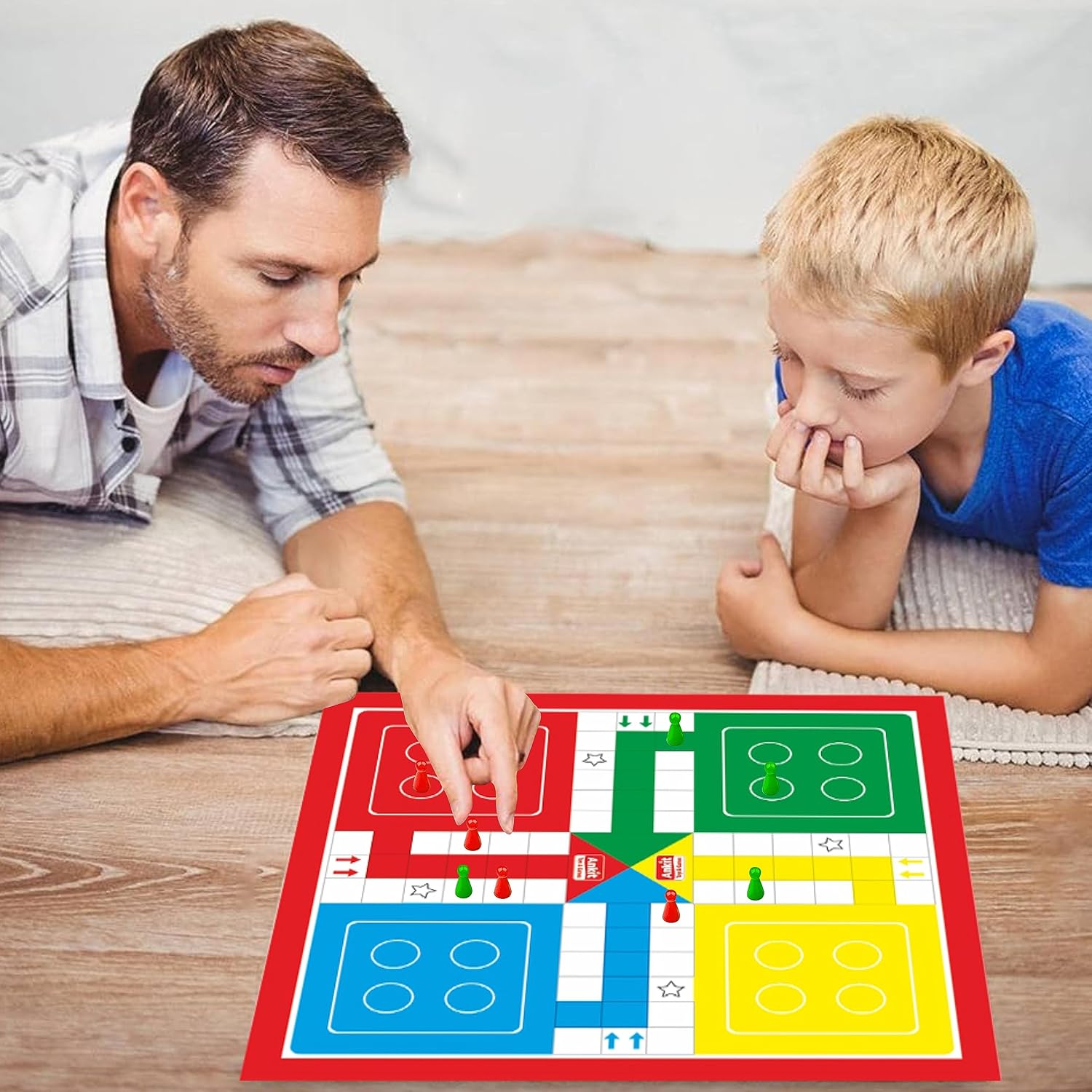 Ludo & Snake & Ladders Board Game Set for Kids & Adults Secondary image
